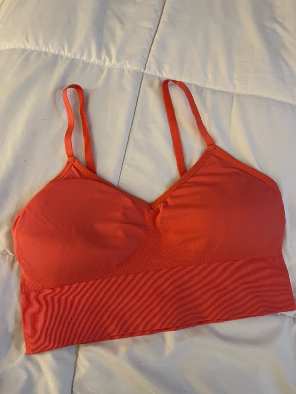 Seamless Coral Bralette - Lightweight Comfort size XL with removable pads